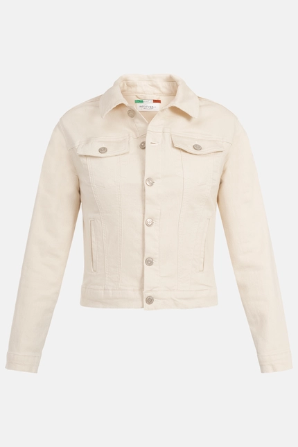 Recover Pants Chic, Jeansjacke in légèrer Passform in ECRU-NATUR Artikelnummer REC-30100-01-3883-111 Letzter Tag