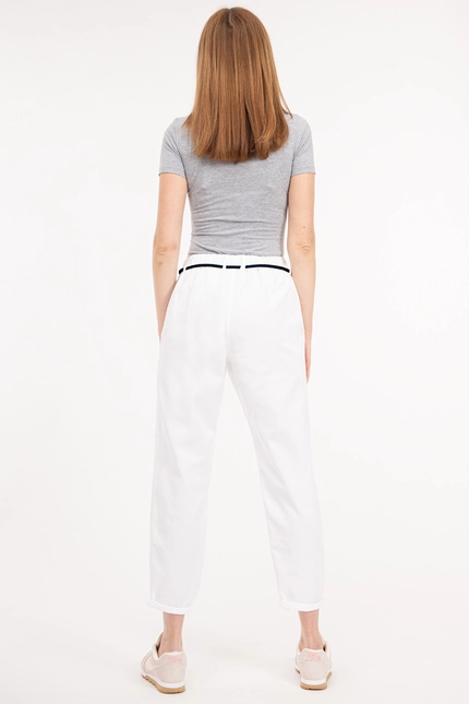 Recover Pants Belina, Relaxed Fit-Hose in WEISS Artikelnummer REC-13014-03-3867-110 Sonderangebot der Fabrik