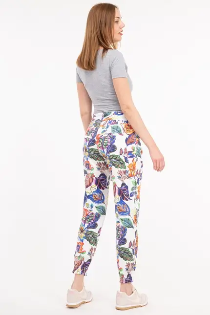 Recover Pants Relaxed-Fit Hose SUNNY in DRUCK BUNT Artikelnummer REC-12730-01-4038-1 Super Rabatt