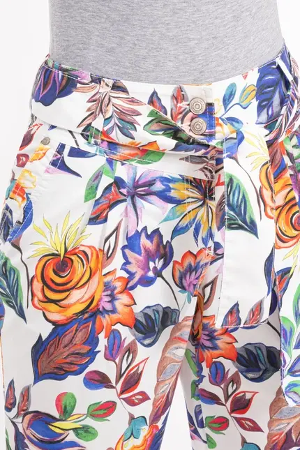 Recover Pants Relaxed-Fit Hose SUNNY in DRUCK BUNT Artikelnummer REC-12730-01-4038-1 Super Rabatt