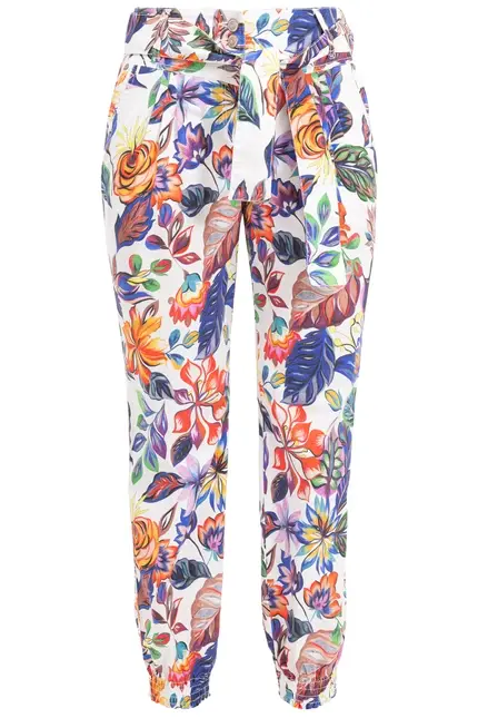 Recover Pants Relaxed-Fit Hose SUNNY in DRUCK BUNT Artikelnummer REC-12730-01-4038-1 Super Rabatt