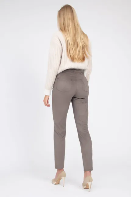 Recover Pants Hose in Wildlederoptik in DUNKELBRAUN Artikelnummer REC-11901-3049-890 Verkauf