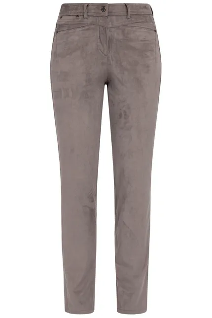 Recover Pants Hose in Wildlederoptik in DUNKELBRAUN Artikelnummer REC-11901-3049-890 Verkauf