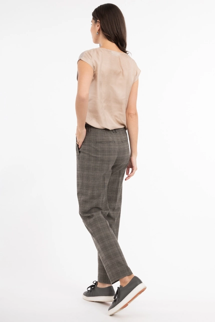 Recover Pants Karo-Hose in KARO BEIGE Artikelnummer REC-13345-4058-8 Schlussverkauf
