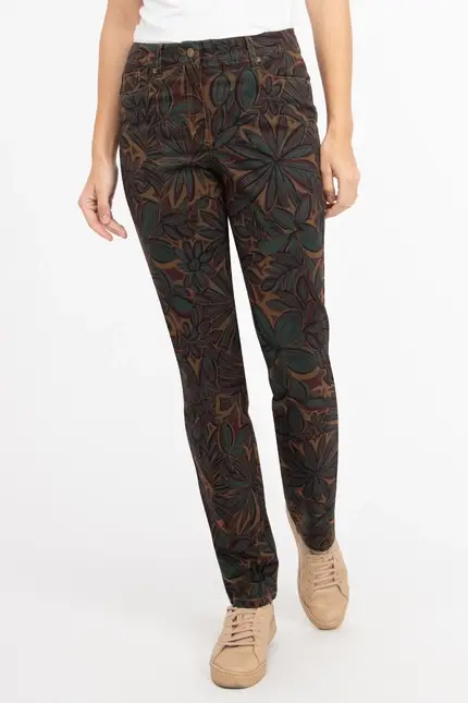 Recover Pants 5-Pocket Druckhose in DRUCK OLIV-PETROL-BRAUN Artikelnummer REC-12540-04-4100-5 Meist gekauft