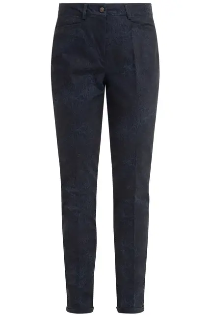 Recover Pants Slim Fit Druckhose in DRUCK DUNKELBLAU Artikelnummer REC-13013-4099-4 Kostenloser Versand