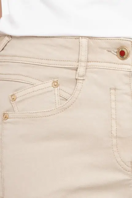 Recover Pants Modische Hose im 5-Pocket Style in BEIGE Artikelnummer REC-13362-4142-235 Limitierter Zeitrabatt