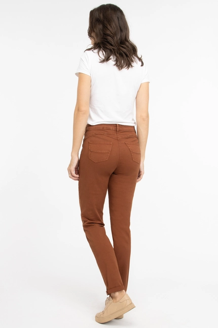 Recover Pants Modische Hose im 5-Pocket Style in COGNAC Artikelnummer REC-13362-4142-871 Fabrik Onlineshop