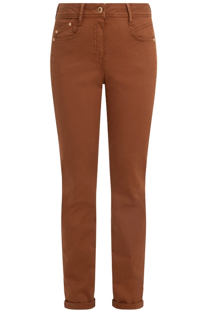 Recover Pants Modische Hose im 5-Pocket Style in COGNAC Artikelnummer REC-13362-4142-871 Fabrik Onlineshop