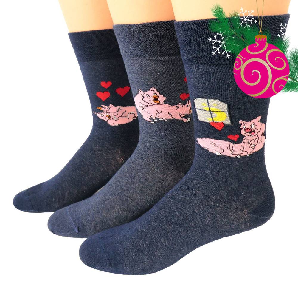 Shimasocks Herren Motiv Socken Schweinchen Begrenzte Freigabe