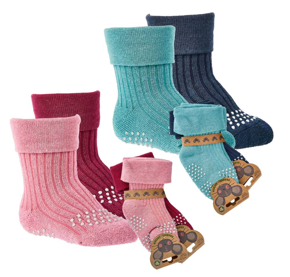Shimasocks Krabbelsöckchen Vollfrottee Bio Baumwolle mit ABS Socke zollfrei
