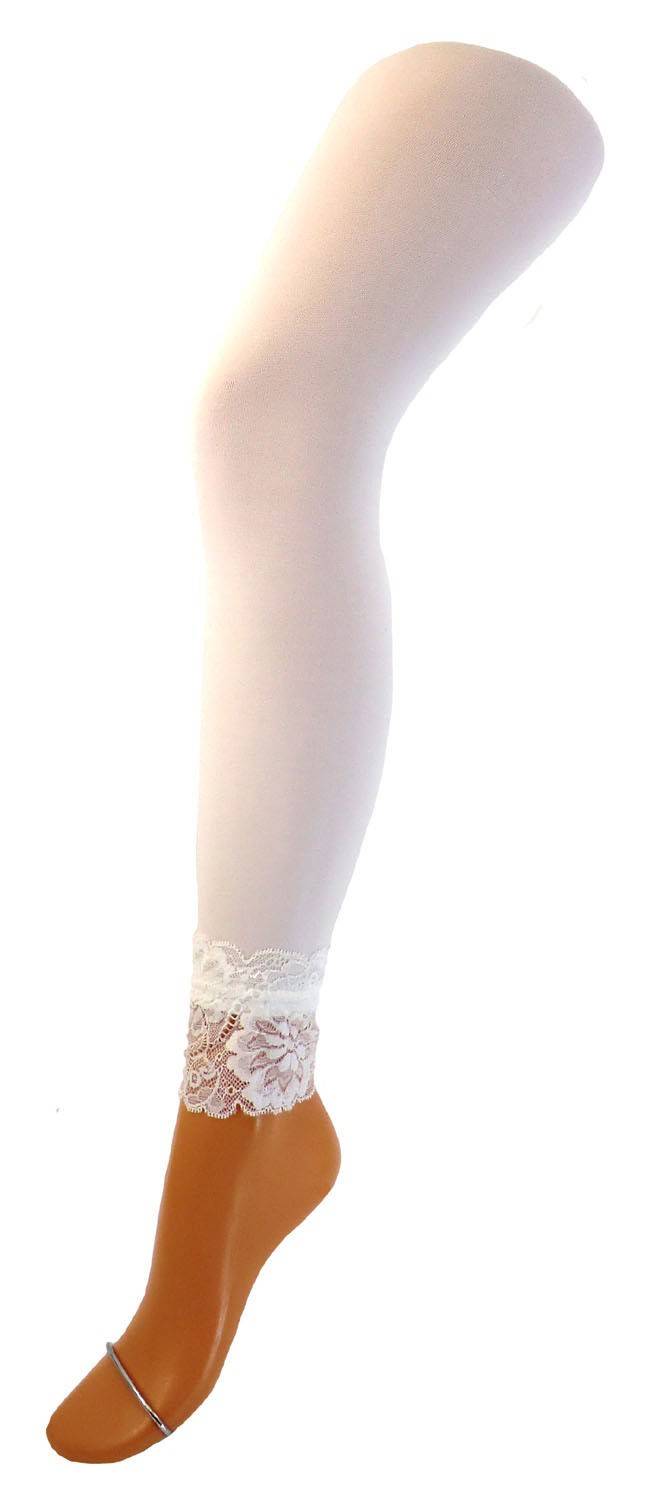 Shimasocks Damen Leggings Microfaser 70 DEN lang mit Spitze, blickdicht Letzter Tag
