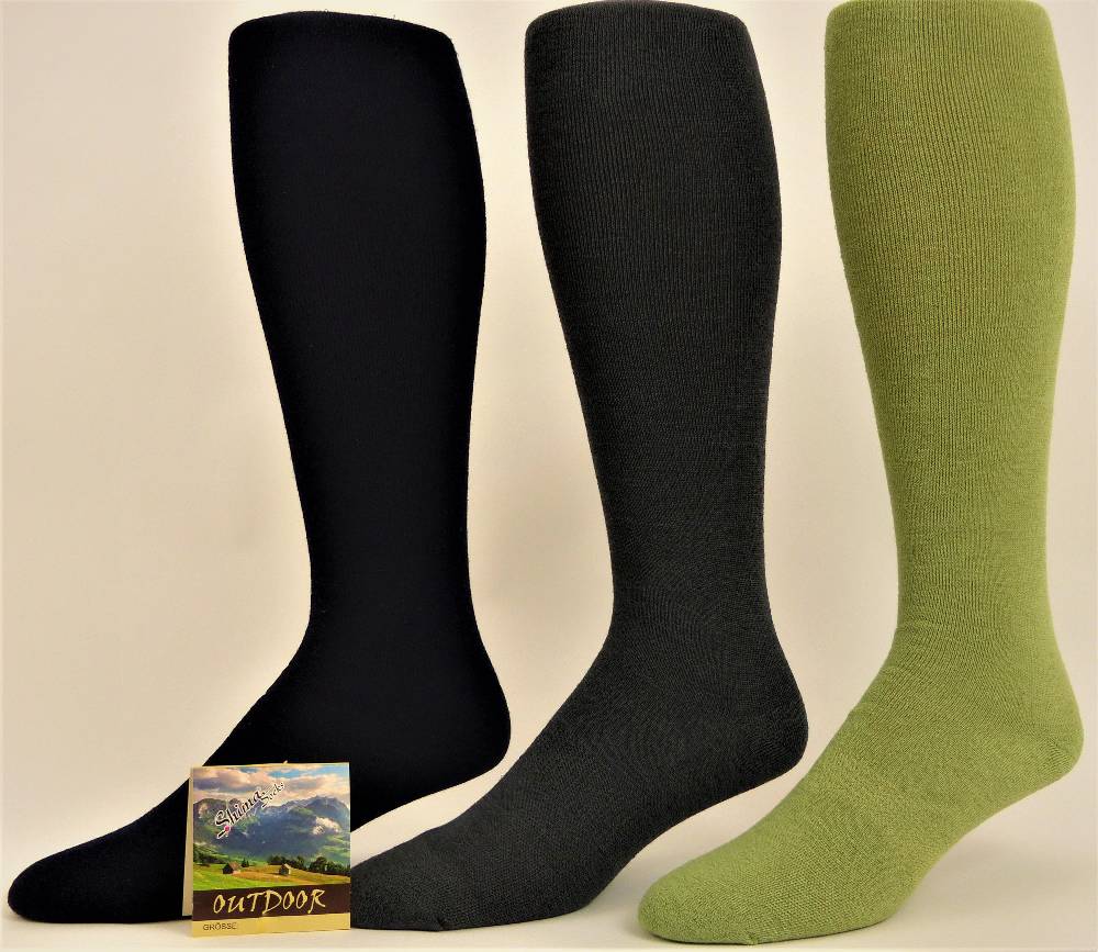 Shimasocks Kniestrümpfe Vollplüsch Klimawolle Funktionskniestrumpf schilf grün Rabatt