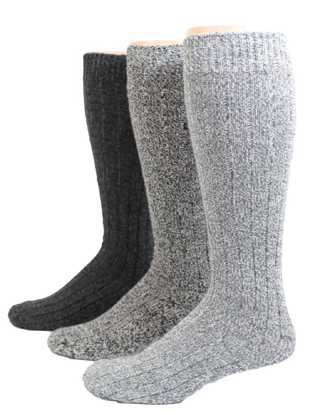 Shimasocks Norweger Herren Kniestrümpfe mit Plüschsohle 3er Pack Weihnachtsangebot