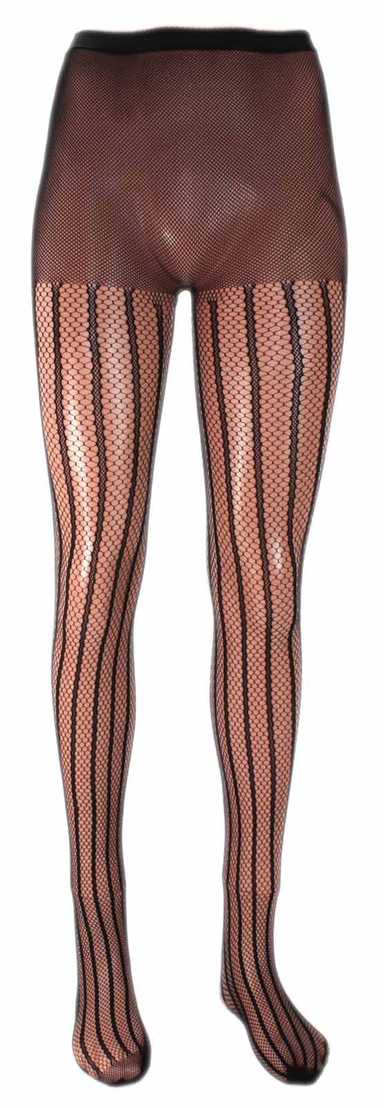 Shimasocks Damen Netzstrumpfhose Streifenoptik Schlussverkauf