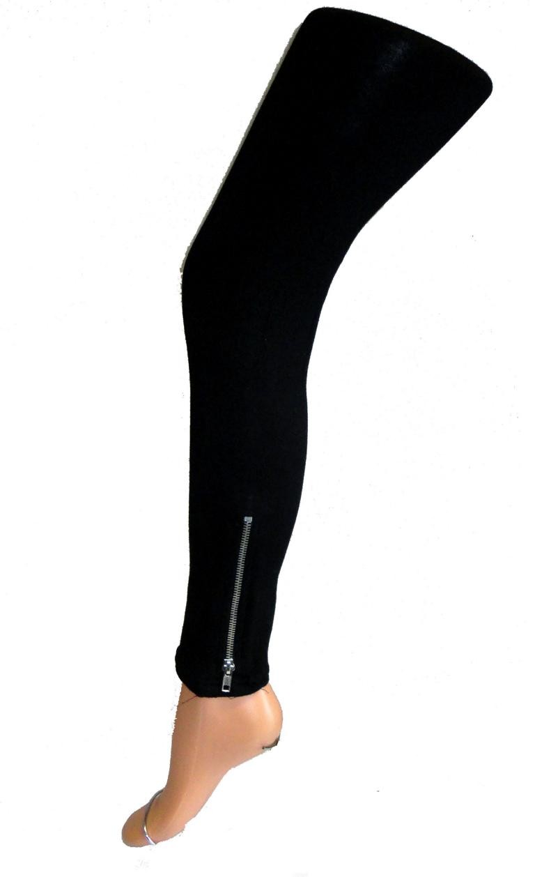 Shimasocks Damen Stretch Legging mit Reißverschluss