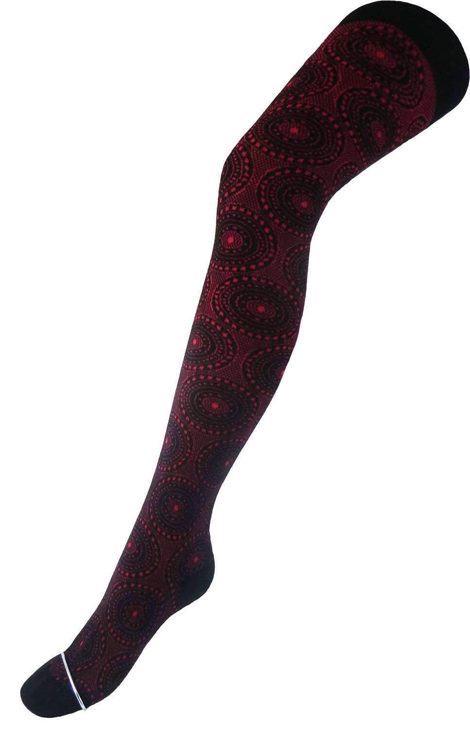 Shimasocks Damen Strumpfhose Spitzenmandala Kostenlose Rückgabe