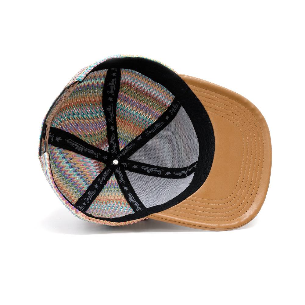 Smith & Miller Bast Flat Unisex Snapback Cap, multicolor - brown Begrenzte Freigabe