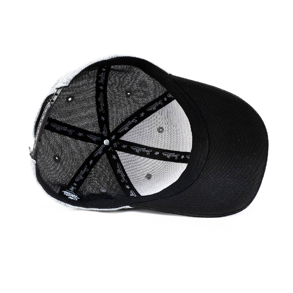 Smith & Miller Tencel Curved Cap, heather lt.grey - black Bis zu 60% Rabatt