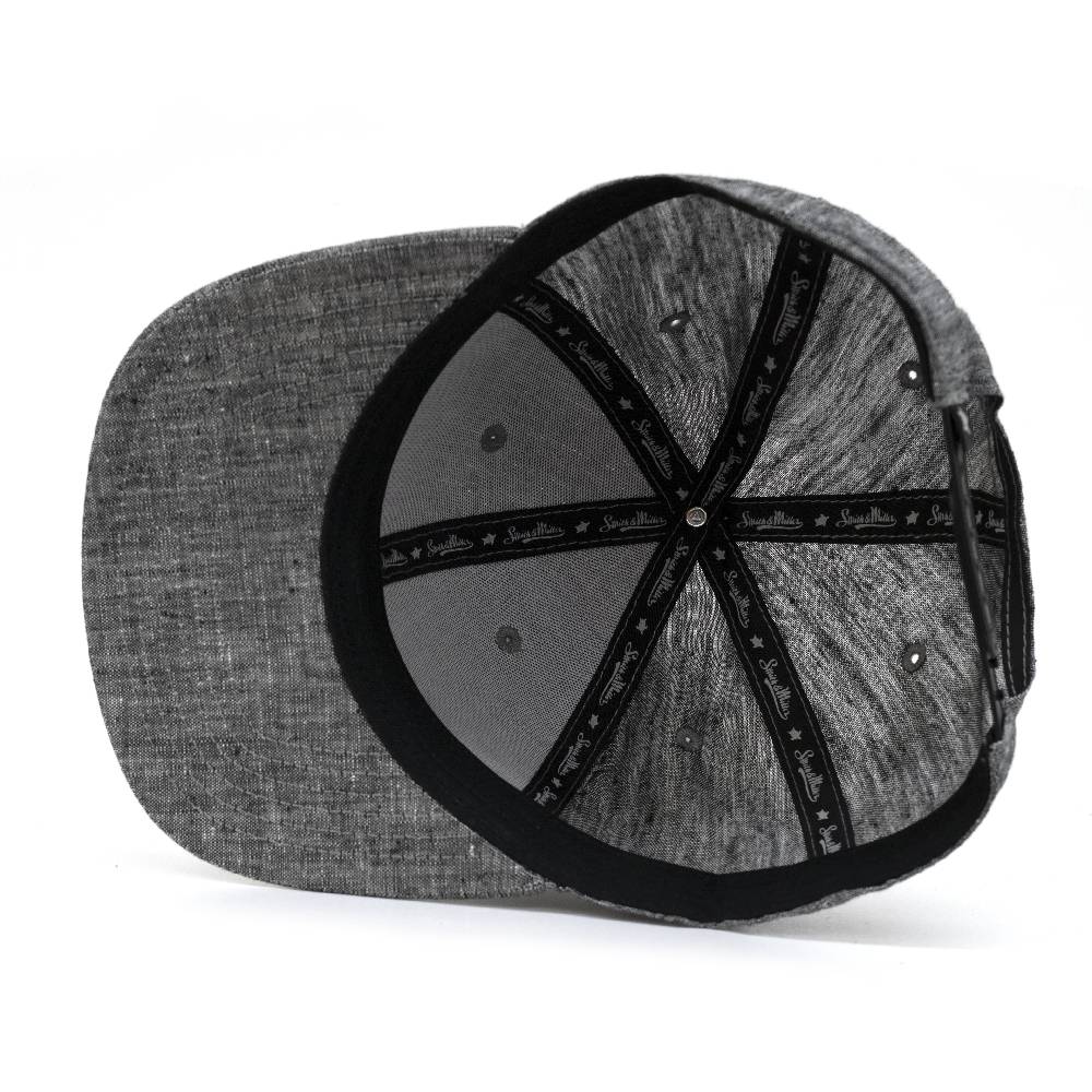 Smith & Miller Delano Unisex Snapback Cap, heather anthracite Sonderangebot