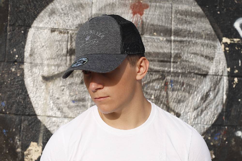 Smith & Miller Pico Rivera Unisex Trucker Cap, heather black Letzter Tag