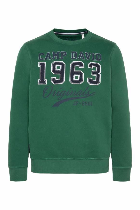 ﻿Soccx Sweatshirt mit Artwork im Retro-Style raw green Vatertagsangebot