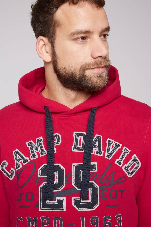 Soccx Hoodie mit Artwork im Retro-Style royal red Valentinstagsangebot
