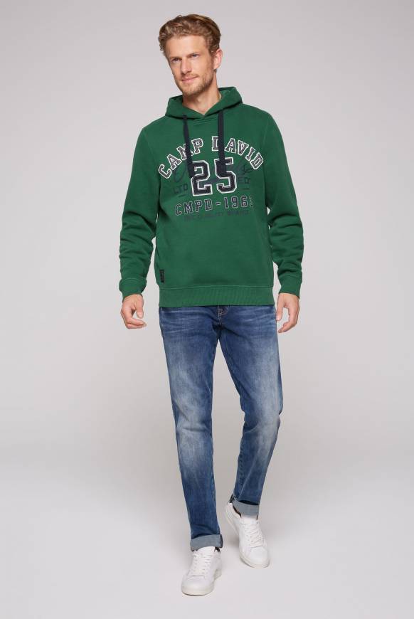Soccx Hoodie mit Artwork im Retro-Style raw green Jubiläumsangebot