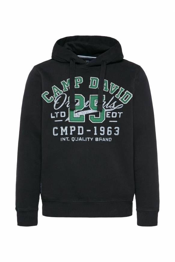Soccx Hoodie mit Artwork im Retro-Style black Online Outlet
