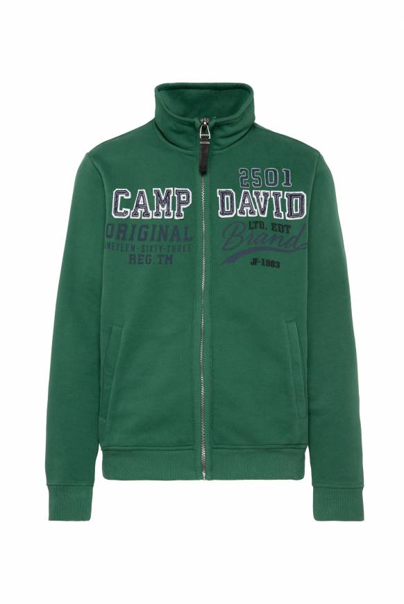 Soccx Sweatjacke mit Artwork im Retro-Style raw green Zeitlich begrenztes Angebot