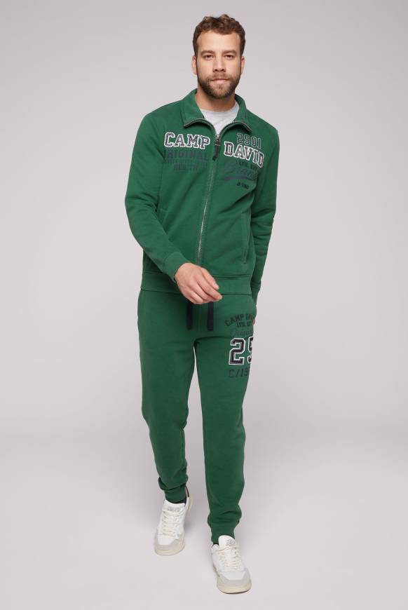 Soccx Sweatjacke mit Artwork im Retro-Style raw green Zeitlich begrenztes Angebot
