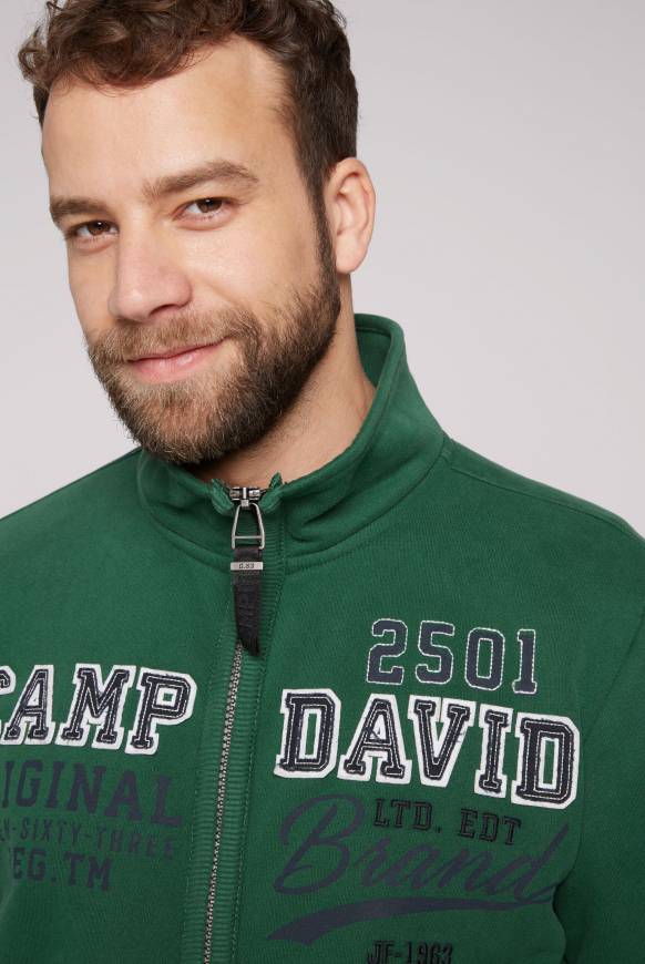 Soccx Sweatjacke mit Artwork im Retro-Style raw green Zeitlich begrenztes Angebot