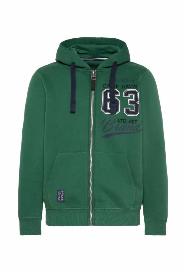 Soccx Kapuzensweatjacke mit Retro-Artwork raw green Exklusive Angebote