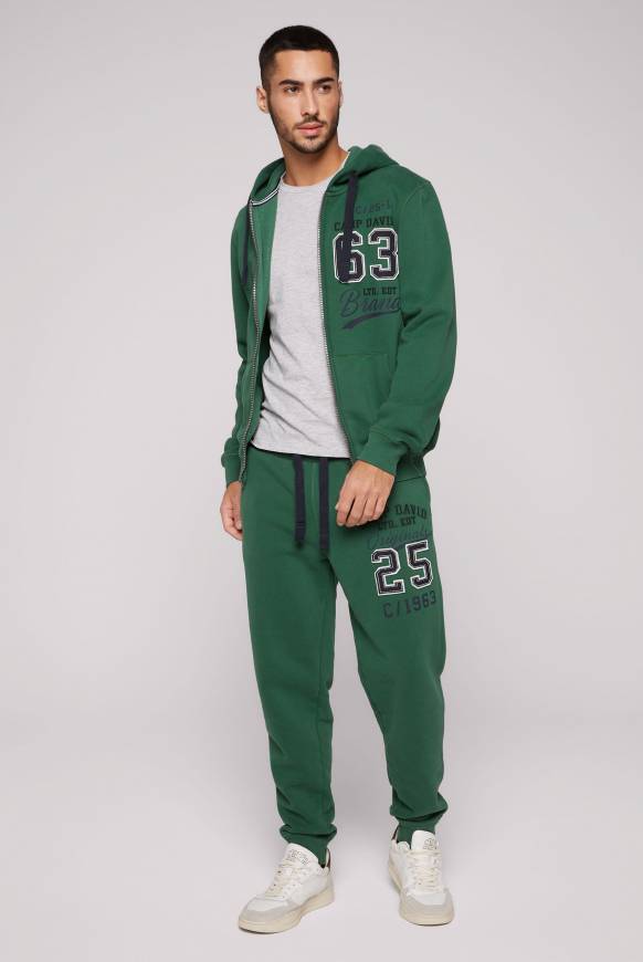 Soccx Kapuzensweatjacke mit Retro-Artwork raw green Exklusive Angebote