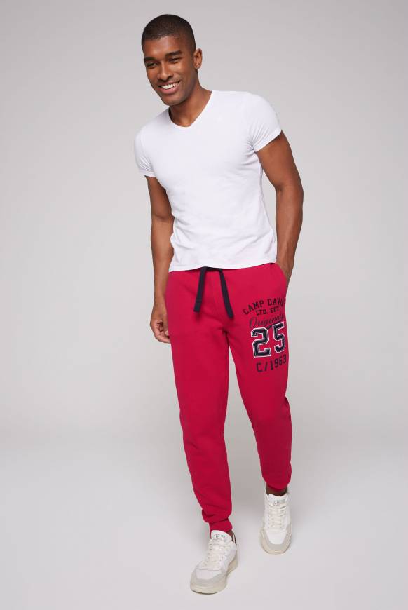 Soccx Jogginghose mit Retro-Artwork royal red Neuheiten