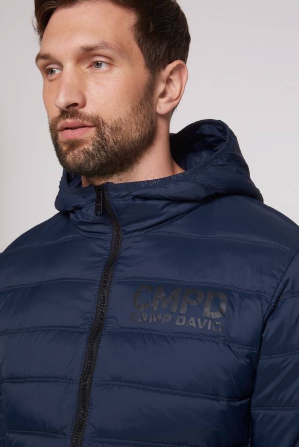 Soccx Leichte Steppjacke mit Kapuze blue navy Räumungsverkauf