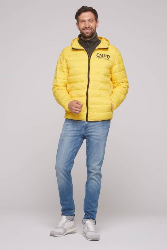 Soccx Leichte Steppjacke mit Kapuze industrial yellow Tiefpreis