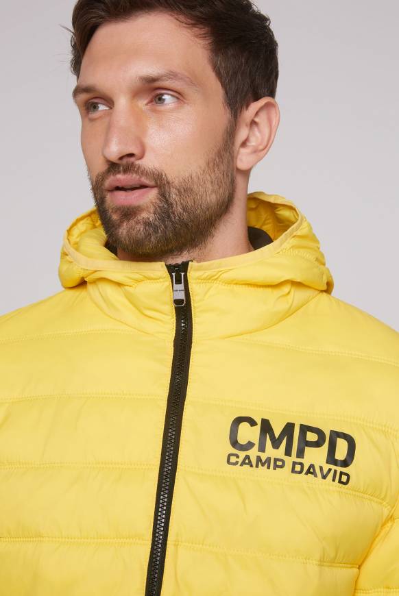 Soccx Leichte Steppjacke mit Kapuze industrial yellow Tiefpreis