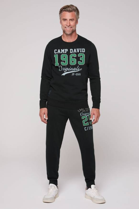 Soccx Sweatshirt mit Artwork im Retro-Style black Wochenangebot