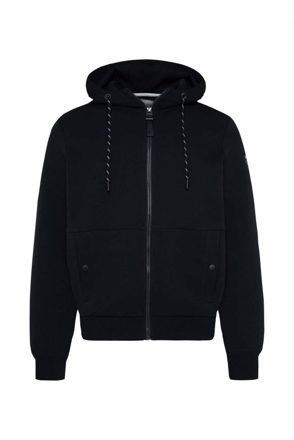 Soccx Sweatjacke aus Interlock mit Kapuze blue navy Clearance-Verkauf