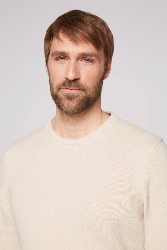 Soccx Pullover mit Rundhalsausschnitt ecru Black Friday Preise