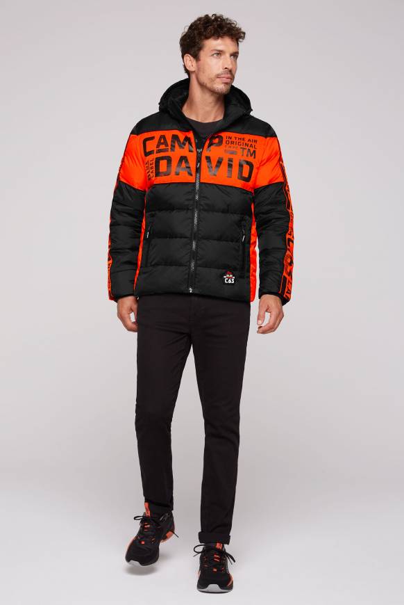 Soccx Winterjacke mit Colour-Blocking und Logo-Design black Online