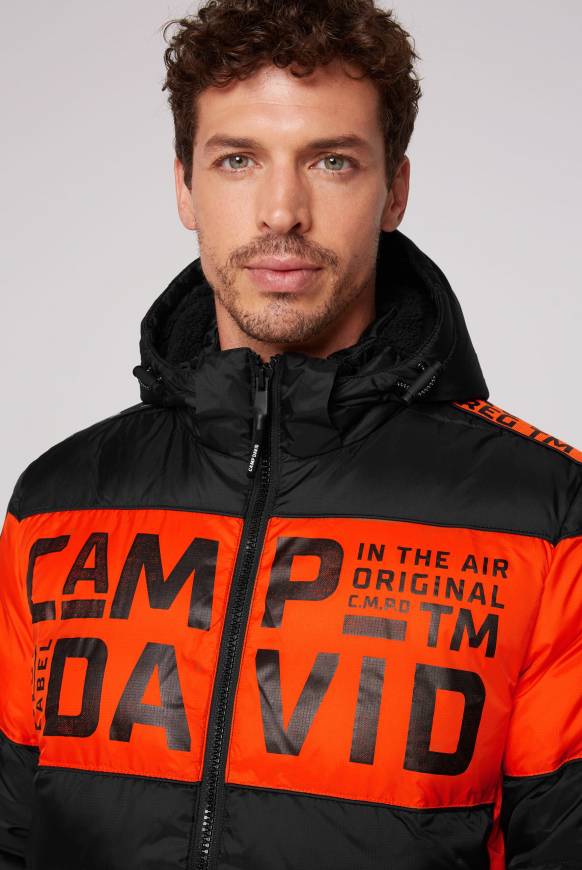 Soccx Winterjacke mit Colour-Blocking und Logo-Design black Online
