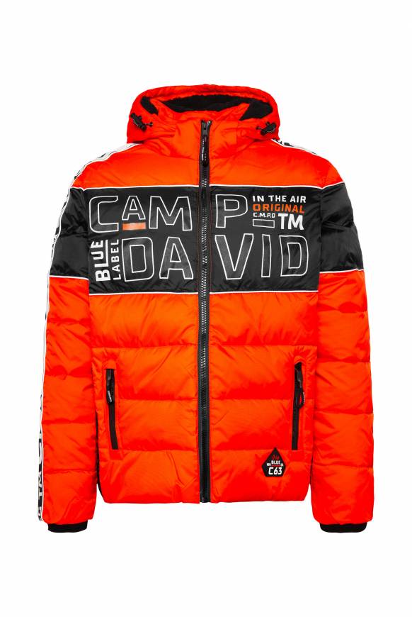 Soccx Winterjacke mit Colour-Blocking und Logo-Design signal orange Outlet