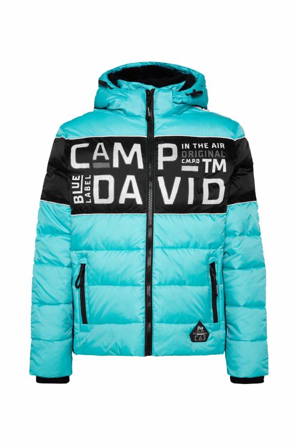 Soccx Winterjacke mit Colour-Blocking und Logo-Design new aqua Auslauf