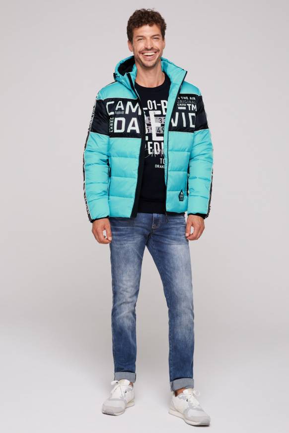 Soccx Winterjacke mit Colour-Blocking und Logo-Design new aqua Auslauf