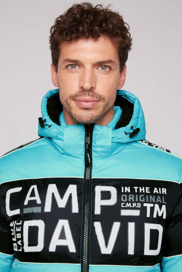 Soccx Winterjacke mit Colour-Blocking und Logo-Design new aqua Auslauf