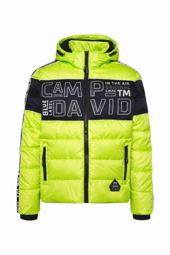 Soccx Winterjacke mit Colour-Blocking und Logo-Design neon kiwi Verkauf