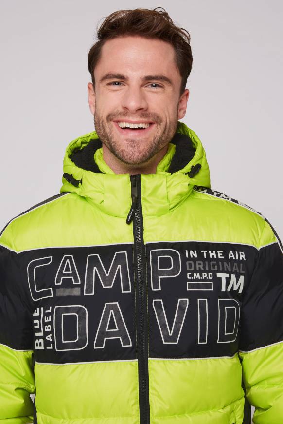 Soccx Winterjacke mit Colour-Blocking und Logo-Design neon kiwi Verkauf