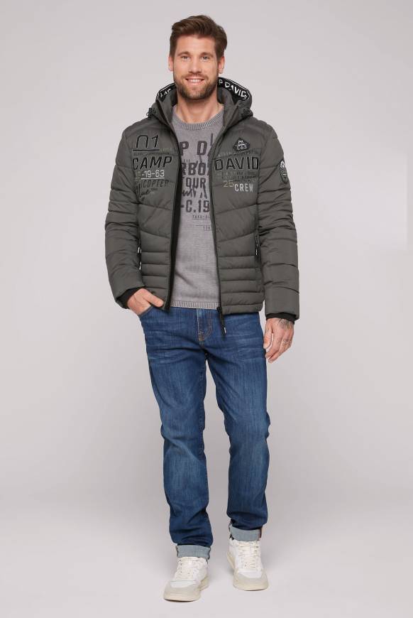 Soccx Winterjacke mit Kapuze im Ski-Design dark anthra Hotsell